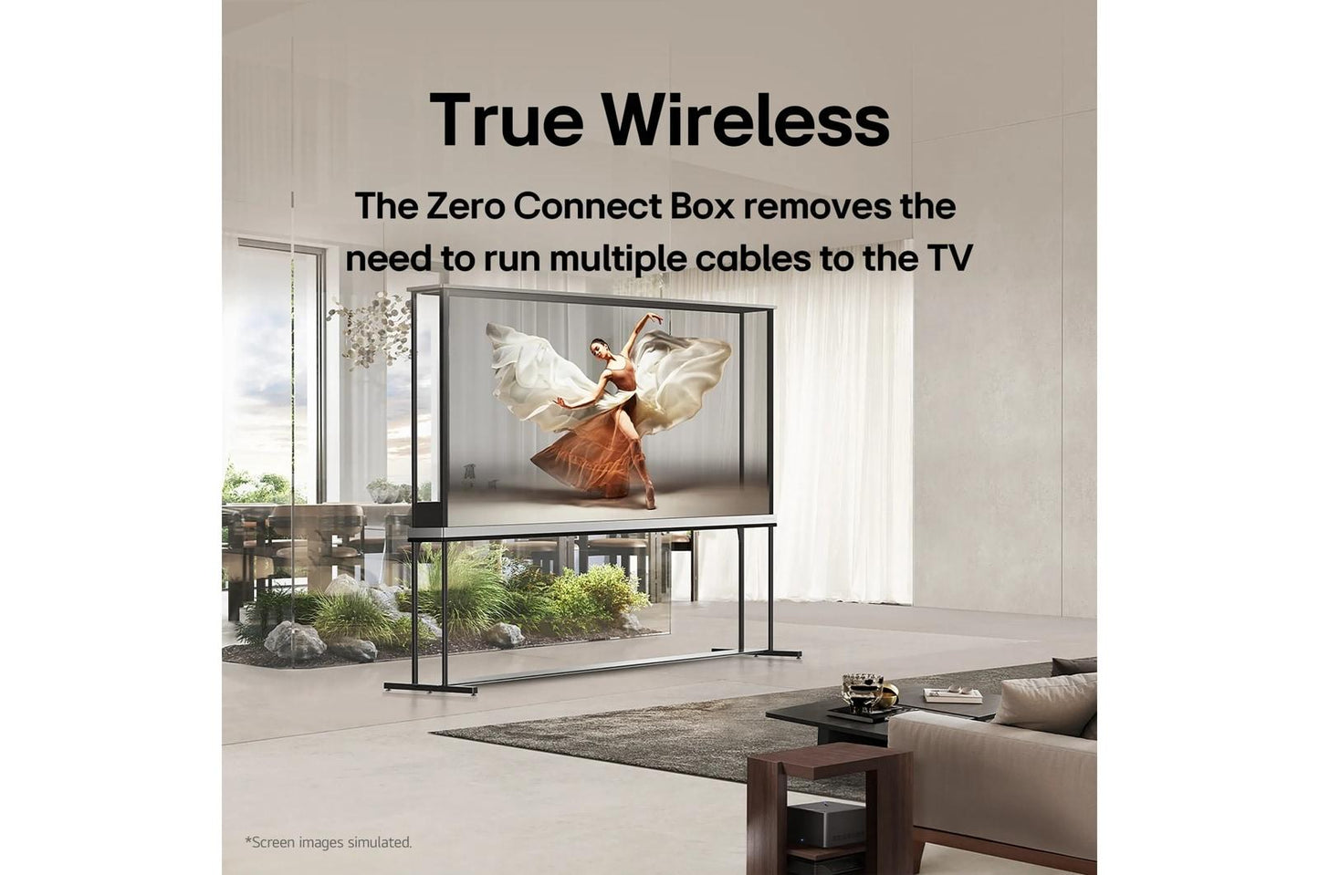 Lg OLED77T4PUA 77 Inch Class LG SIGNATURE OLED T: World's first Transparent 4K Smart TV 2024 with True Wireless Video & Audio Transfer