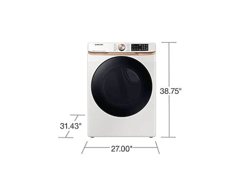 Samsung DVG50BG8300E Front Load Gas Dryer Steam Sanitize+  Sensor Dry  7.5 cu.ft.