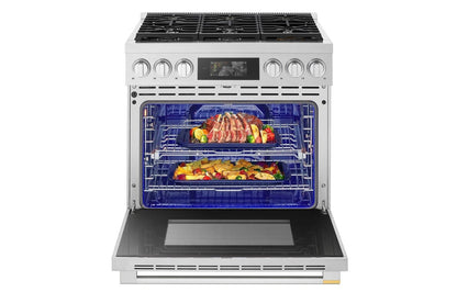 LPGU6319Y LG SIGNATURE 6.3 cu. ft. Smart Gas Slide-In Pro Range with Dynamic ProBake Convection®, Air Fry, Air Sous Vide and Roast Mode