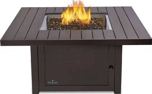 Napoleon Bbq STTR2BZ St. Tropez Square Patioflame Table Fire Table , Propane, Bronze
