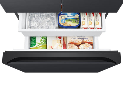 Samsung RF18A5101MT 18 cu. ft. Counter Depth 3-Door French Door Refrigerator in Matte Black Steel