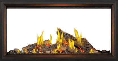Napoleon Bbq TLV50LN2 Tall Linear Vector 50 See Through with Luminous Logs with Luminous Logs