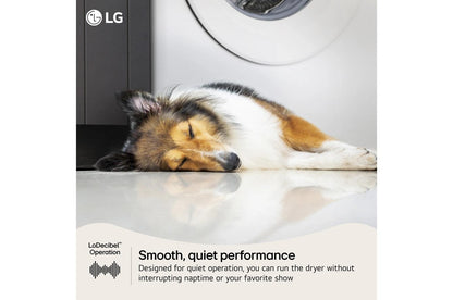 Lg DLG3421W 7.4 cu. ft. Ultra Large Capacity Smart Front Load Gas Dryer