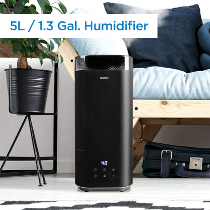 DBHR13211BDD1 Danby 5L Ultrasonic Top Fill Humidifier in Black