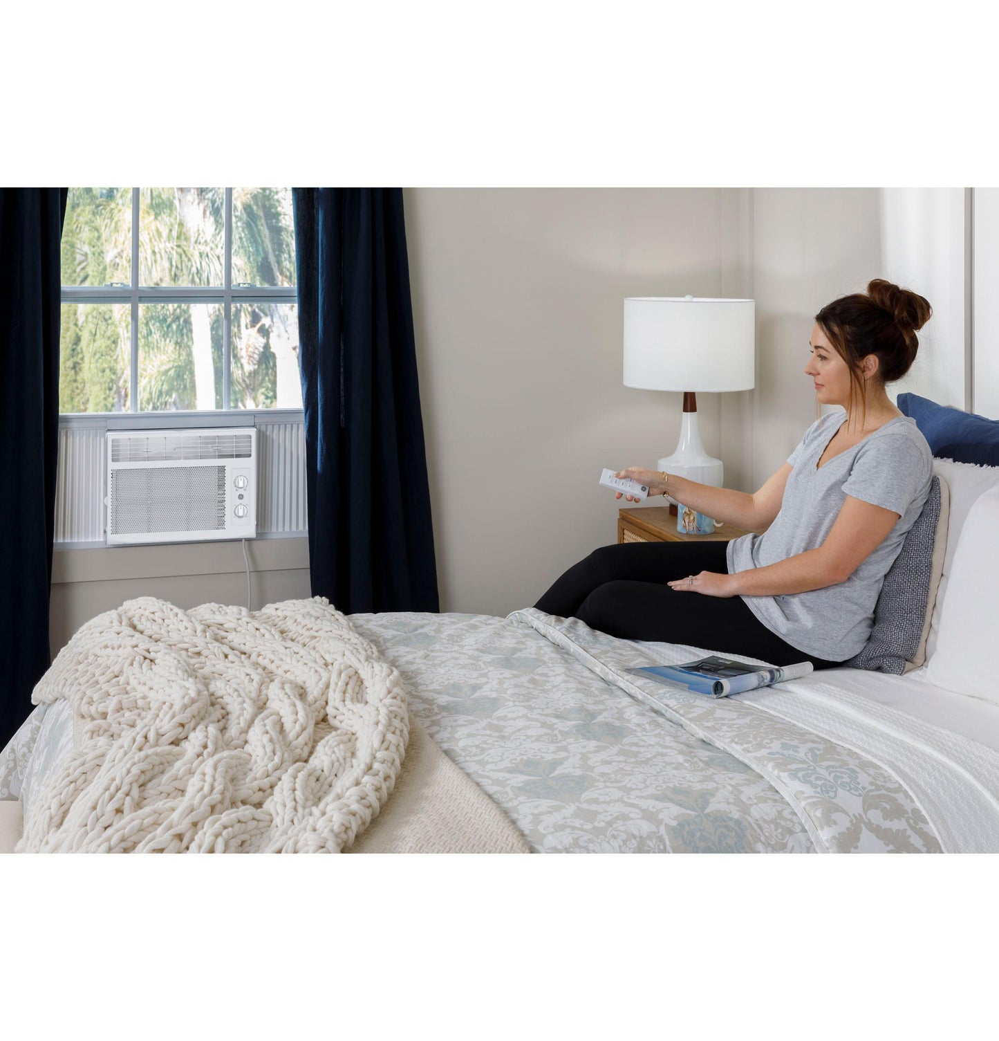 AWAS05BWA GE® 5,000 BTU Mechanical Window Air Conditioner for Small Rooms up to 150 sq ft.