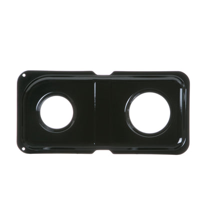 Ge Appliances WB34K10009 Gas Range Double Drip Pan - Right - Black Porcelain