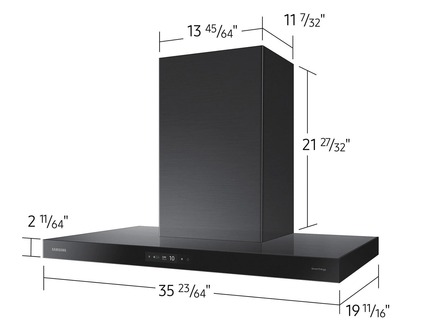Samsung NK36CB700W33 Bespoke Hood Triple Air Sensor  Low Noise  36" Width