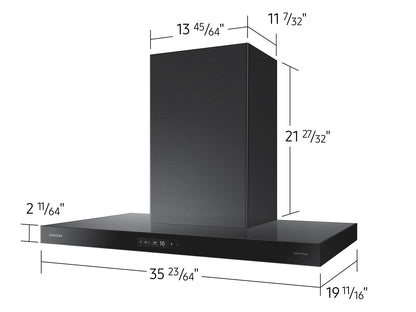 Samsung NK36CB700W33 Bespoke Hood Triple Air Sensor  Low Noise  36" Width