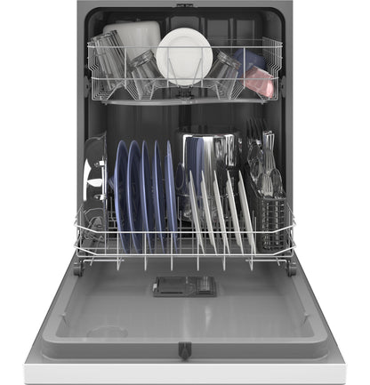 GDF450PGZWW GE® Dishwasher with Front Controls
