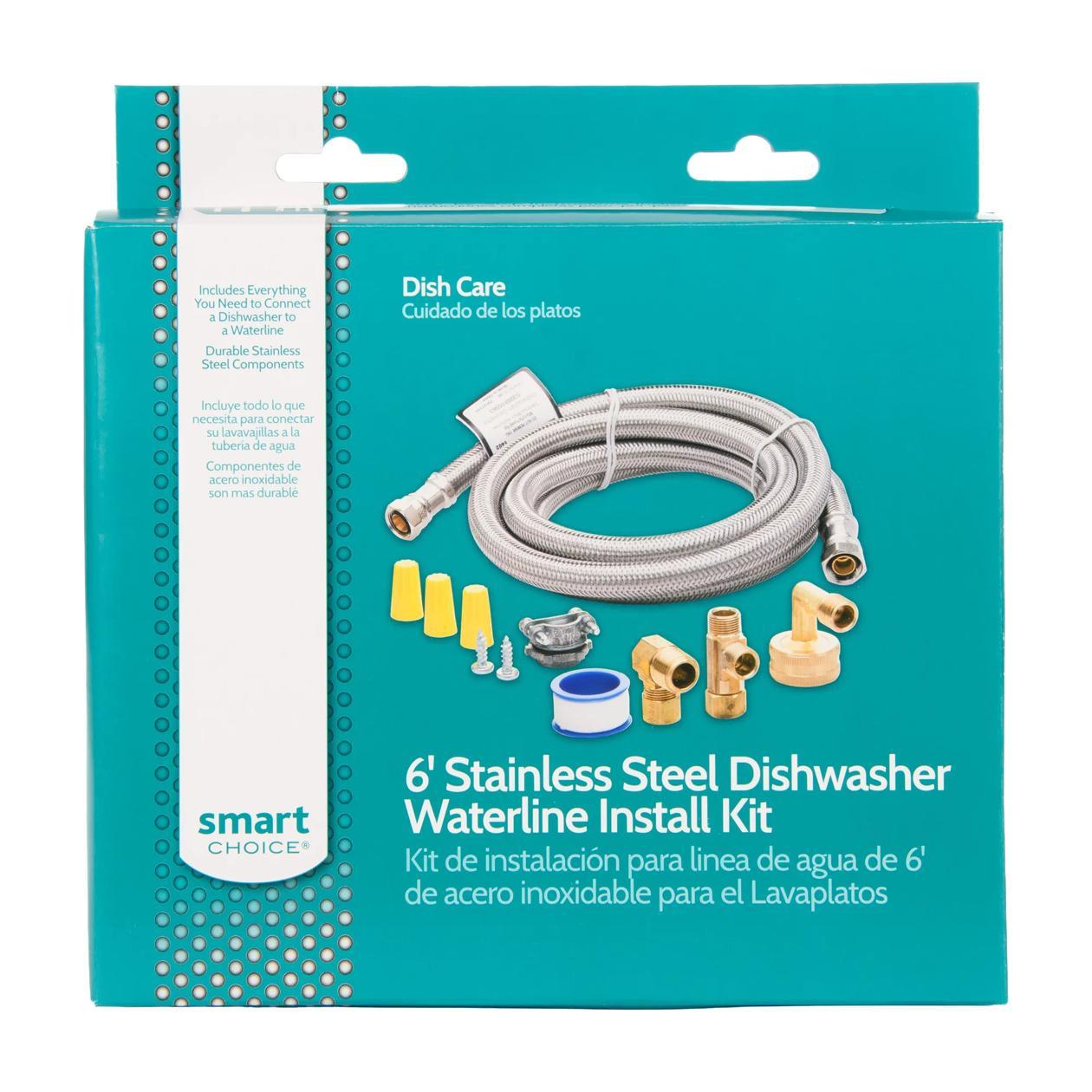 Electrolux 5304493868 6' Stainless Steel Dishwasher Installation Kit, no Cord