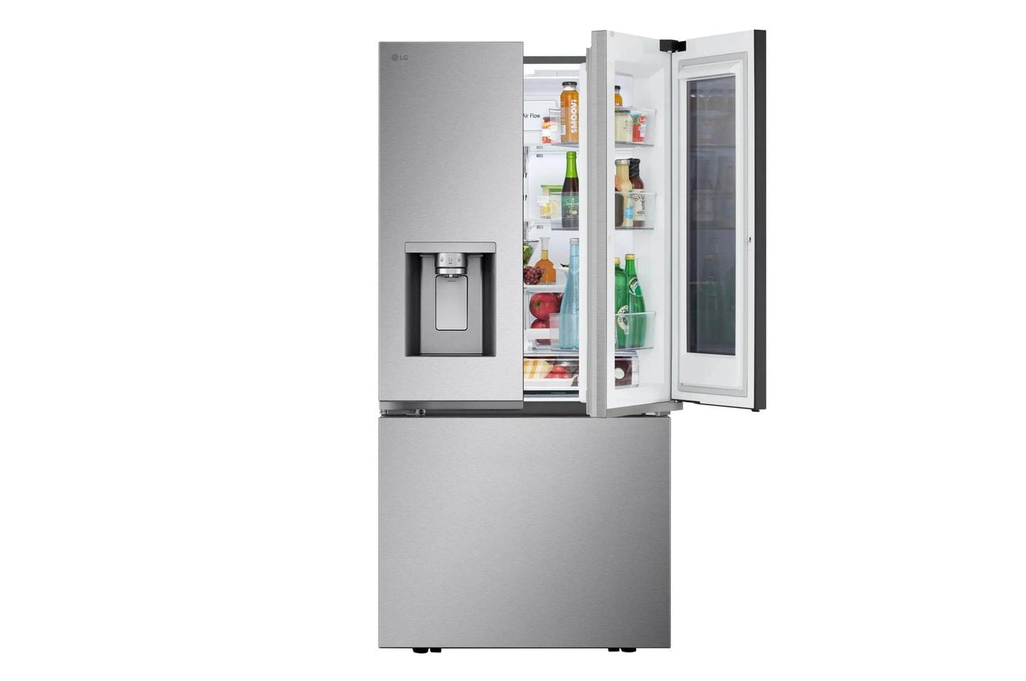 Lg LF25S6560S 25 cu. ft. Smart Standard-Depth MAX™ French Door Refrigerator with InstaView® Door-in-Door® and Craft Ice™