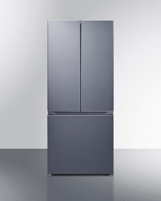Summit FDRD175SSIM 30" Wide French Door Bottom-mount Refrigerator-freezer