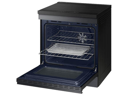Samsung NSI6DG9500MT Bespoke 6.3 cu. ft. Smart Slide-In Induction Range with Ambient Edge Lighting™ & Air Sous Vide in Matte Black Steel