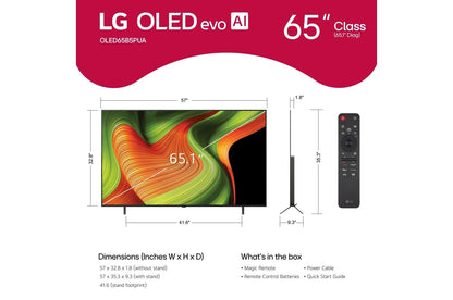 Lg OLED65B5PUA 65 Inch Class LG OLED AI B5 4K Smart TV 2025