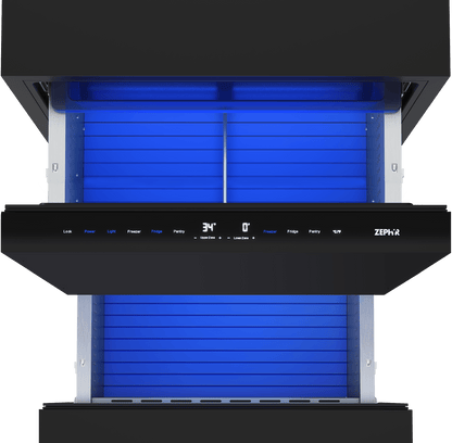 Zephyr PRRFD24C2AP Presrv Refrigerator Freezer Drawers, 24in, Panel Ready