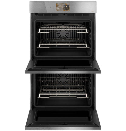 Cafe CTD90DM2ZS5 CAF(EBACK)™ 30" Smart Built-In Convection Double Wall Oven in Platinum Glass