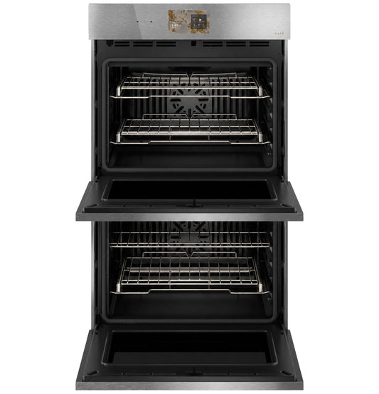 Cafe CTD90DM2ZS5 CAF(EBACK)™ 30" Smart Built-In Convection Double Wall Oven in Platinum Glass