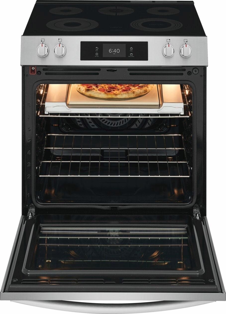 Frigidaire GCFE3070BF 30" Electric Range with Stone-Baked Pizza