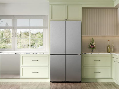 Samsung RM80F23VMR Bespoke 23 cu. ft. Counter Depth 4-Door French Door Refrigerator with AI Hybrid Cooling & Beverage Center™ in Stainless Steel