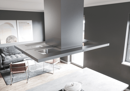Zephyr ZMDE42BS Modena, Island, 42in, SS+Glass, LED, ACT
