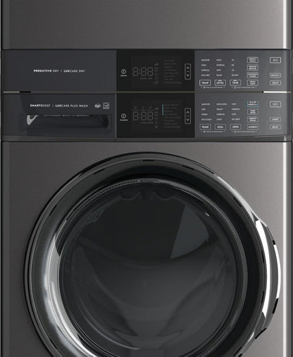 Electrolux ELTE7600AT Laundry Tower Single Unit Front Load 4.5 Cu. Ft. Washer & 8 Cu. Ft. Electric Dryer