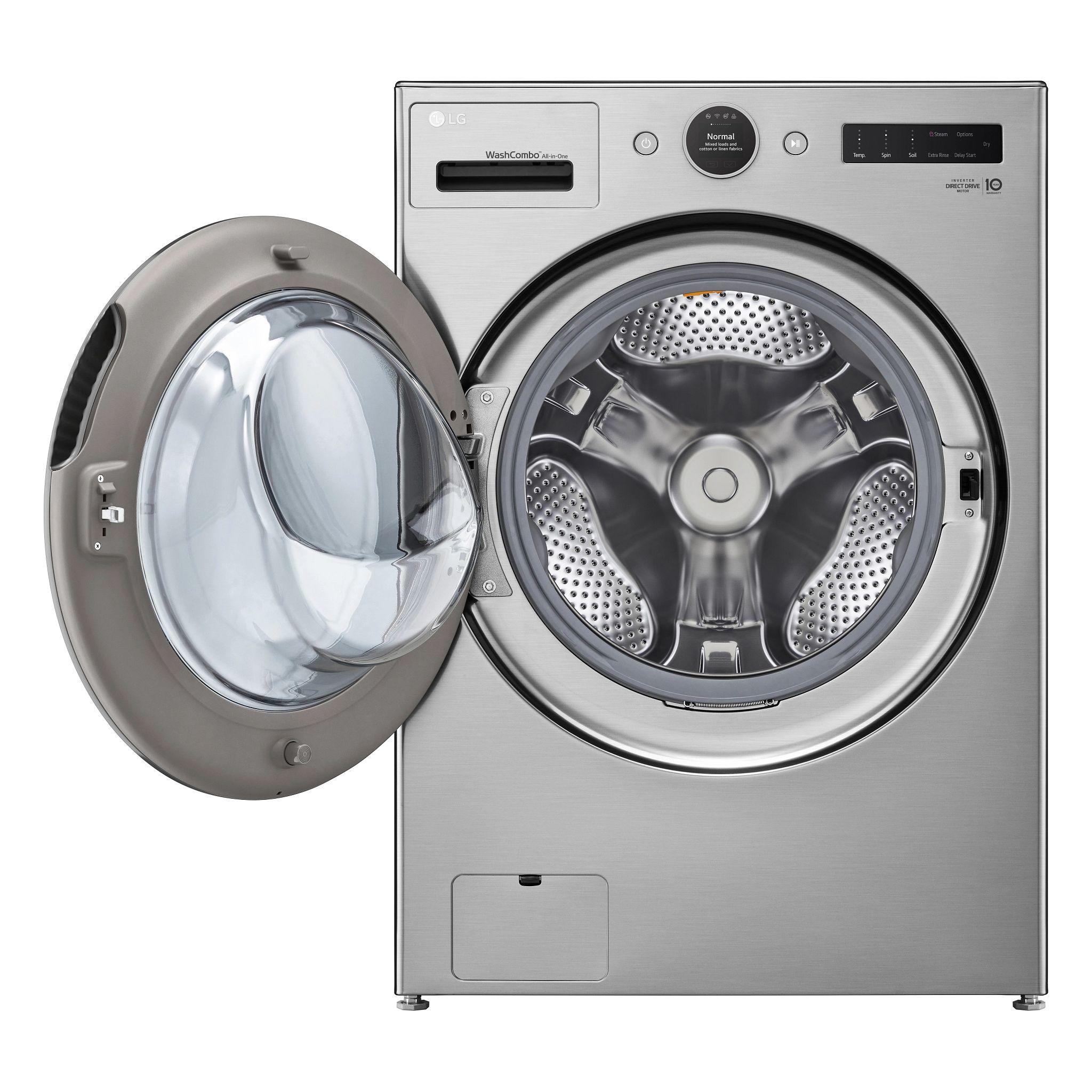 Lg WM6998HVA Ventless Washer/Dryer Combo LG WashCombo™ All-in-One 5.0 cu. ft. Mega Capacity with Inverter HeatPump™ Technology and Direct Drive Motor