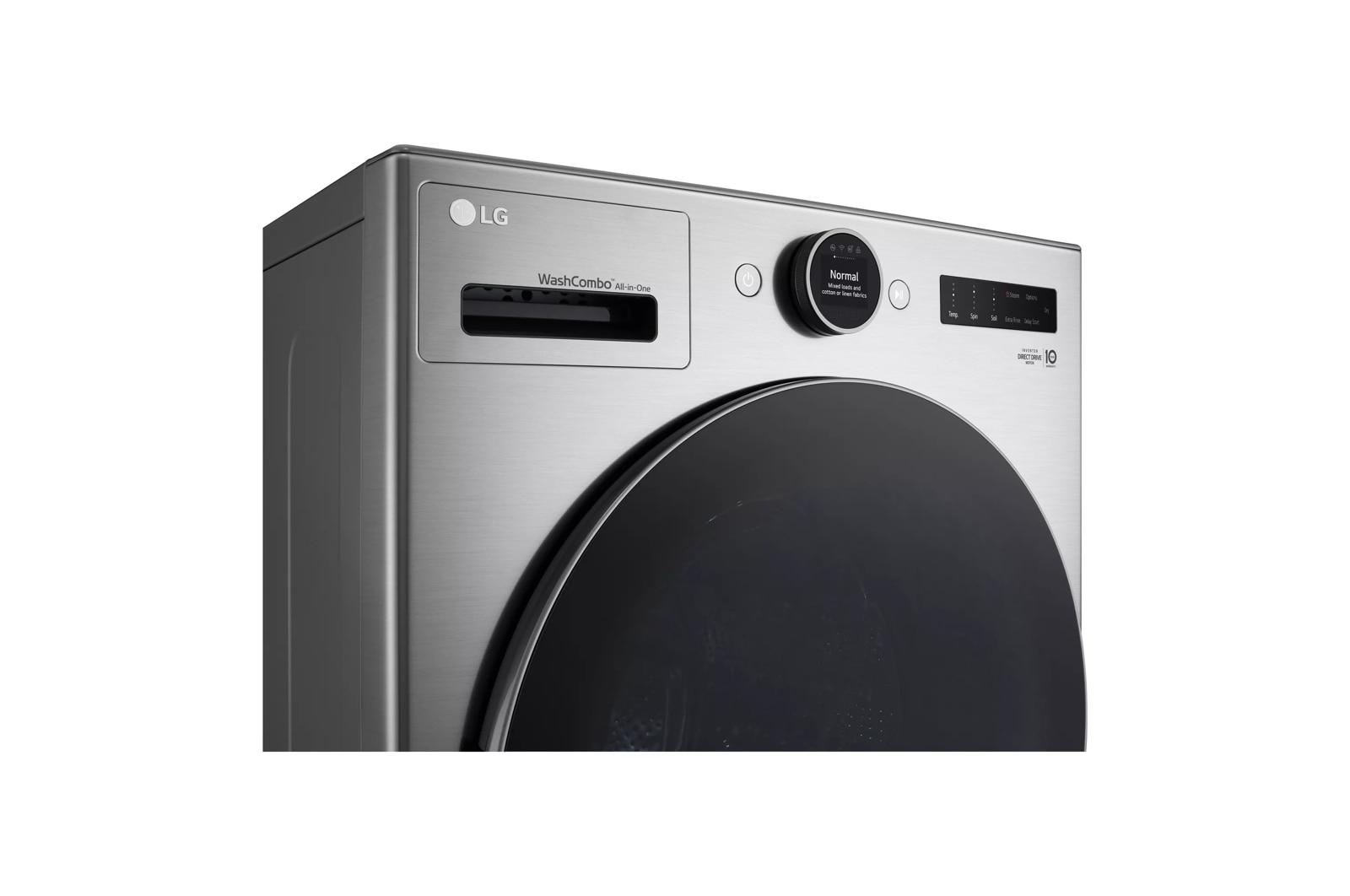 Lg WM6998HVA Ventless Washer/Dryer Combo LG WashCombo™ All-in-One 5.0 cu. ft. Mega Capacity with Inverter HeatPump™ Technology and Direct Drive Motor