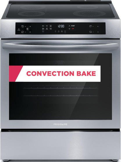 Frigidaire FCFI3083AS 30" Front Control Induction Range with Convection Bake