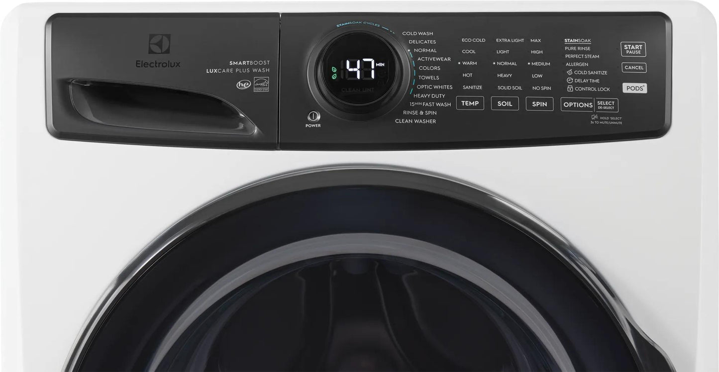 Electrolux ELFW7738MW Front Load Perfect Steam™ Washer with LuxCare® Plus Wash and SmartBoost® - 4.5 Cu. Ft.