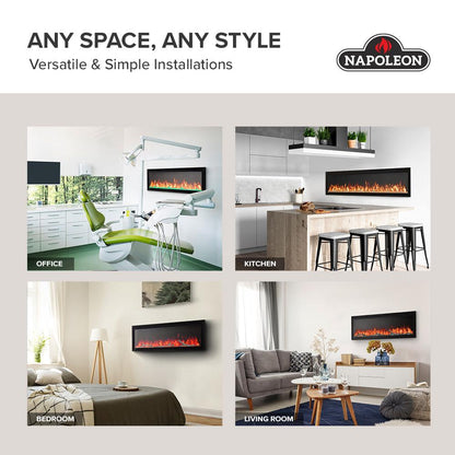 Napoleon Bbq NEFL42CFH1 Entice 42 Wall-Hanging Electric Fireplace