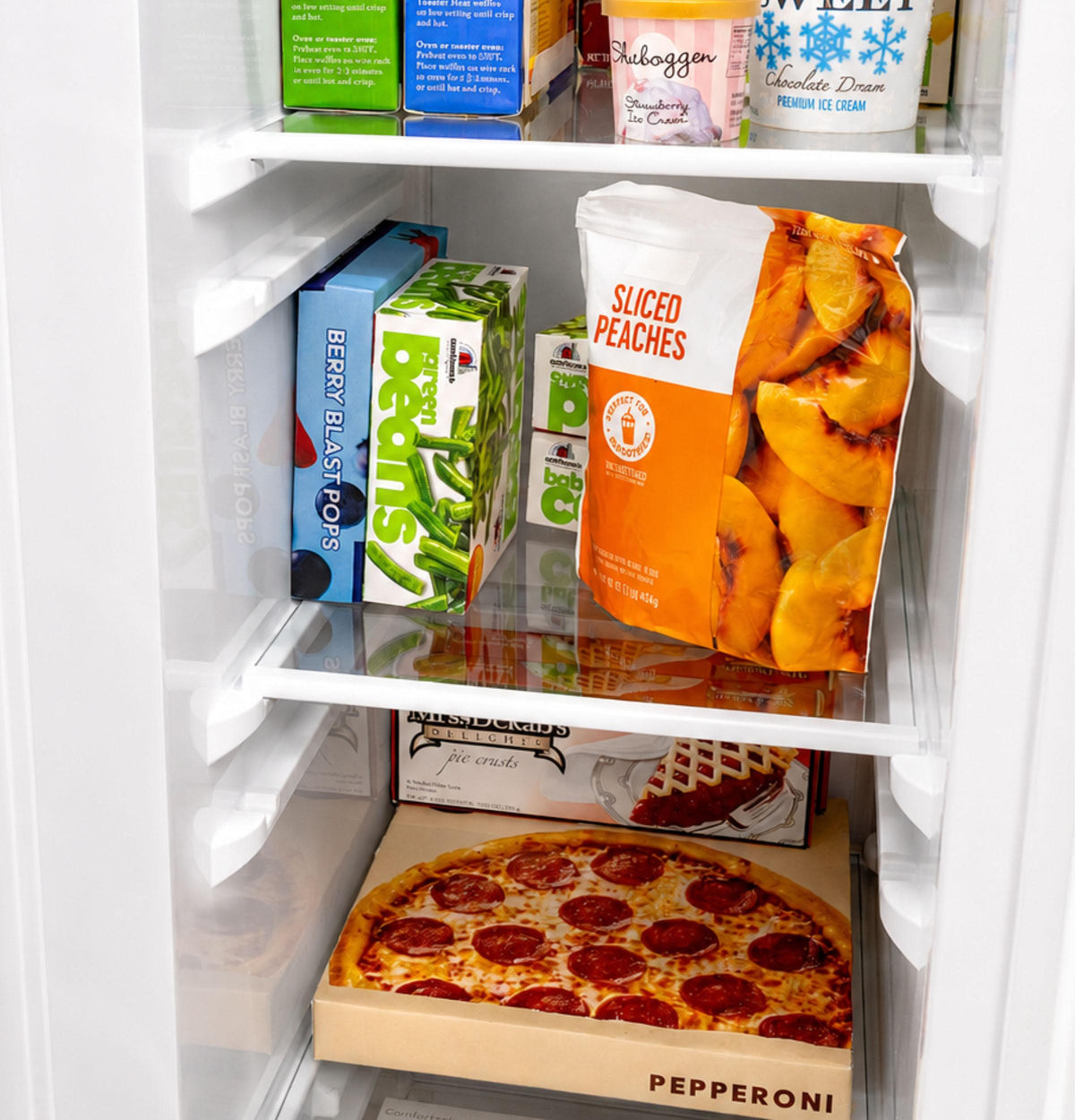 GZS24NGYWW GE® 23.6 Cu. Ft. Counter-Depth Side-By-Side Refrigerator with Extra Tall Dispenser and In-Door Icemaker