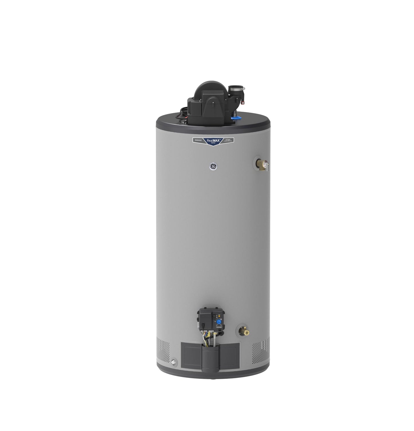 GP40S08AYV GE RealMAX Choice 40-Gallon Short Liquid Propane Power Vent Water Heater