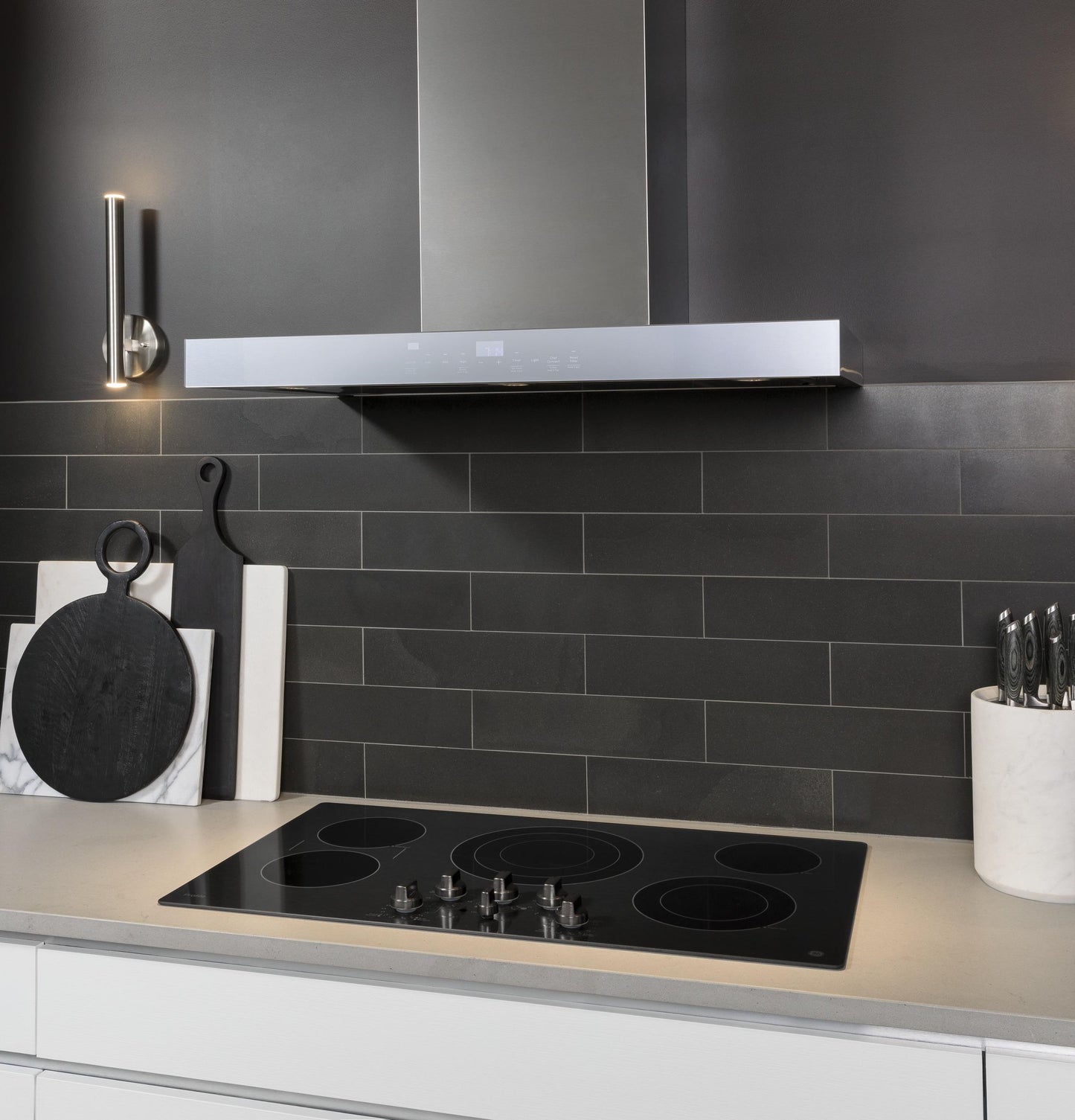 Cafe UVW9361SLSS 36" Smart Designer Wall Mount Hood w/ Perimeter Venting