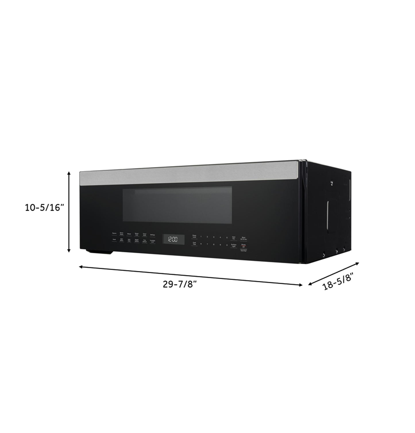 Cafe UVM9125STSS 1.2 Cu. Ft. Over-the-Range Low Profile Sensor Microwave Oven