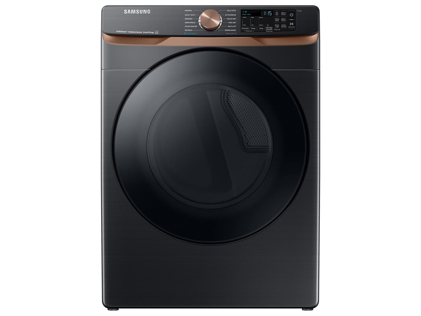 Samsung DVE50BG8300V 7.5 cu. ft. Smart Electric Dryer with Steam Sanitize+ and Sensor Dry in Brushed Black