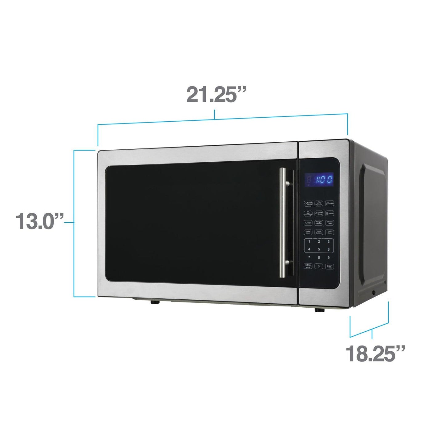 MT150V3S Avanti 1.5 cu. ft. Microwave Oven - Stainless Steel