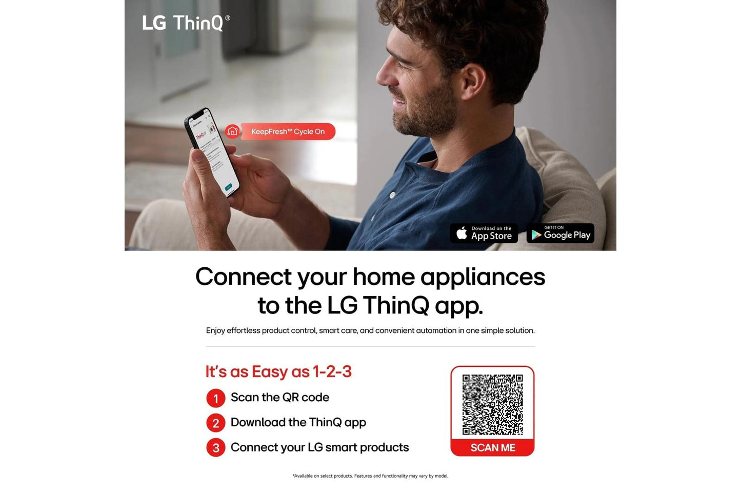 Lg LL27T3530S 27 cu. ft. Smart Side-by-Side Refrigerator with Smooth Touch Ice & Water Dispenser