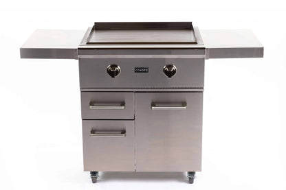 30" Flat Top Grill Cart
