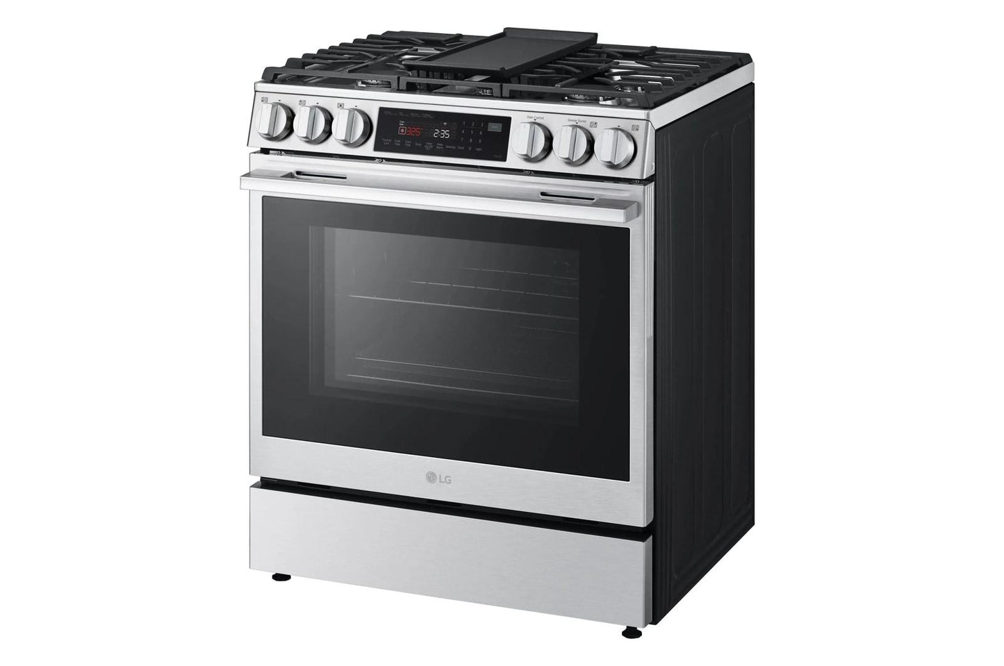 Lg LSGL6335X 6.3 cu ft. Smart Gas Slide-In Range ProBake Convection® InstaView®, and Air Fry