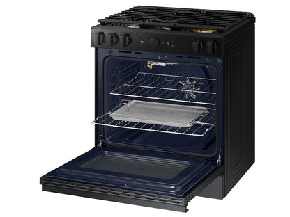 Samsung NSG6DG8500MT Bespoke 6.0 cu. ft. Smart Slide-In Gas Range with Air Sous Vide & Air Fry in Matte Black
