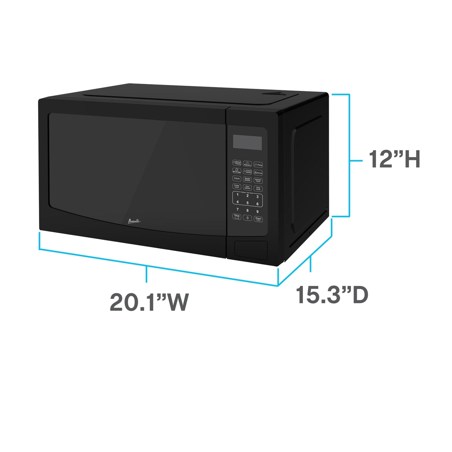MT115V1B Avanti 1.1 cu. ft. Microwave Oven - Black