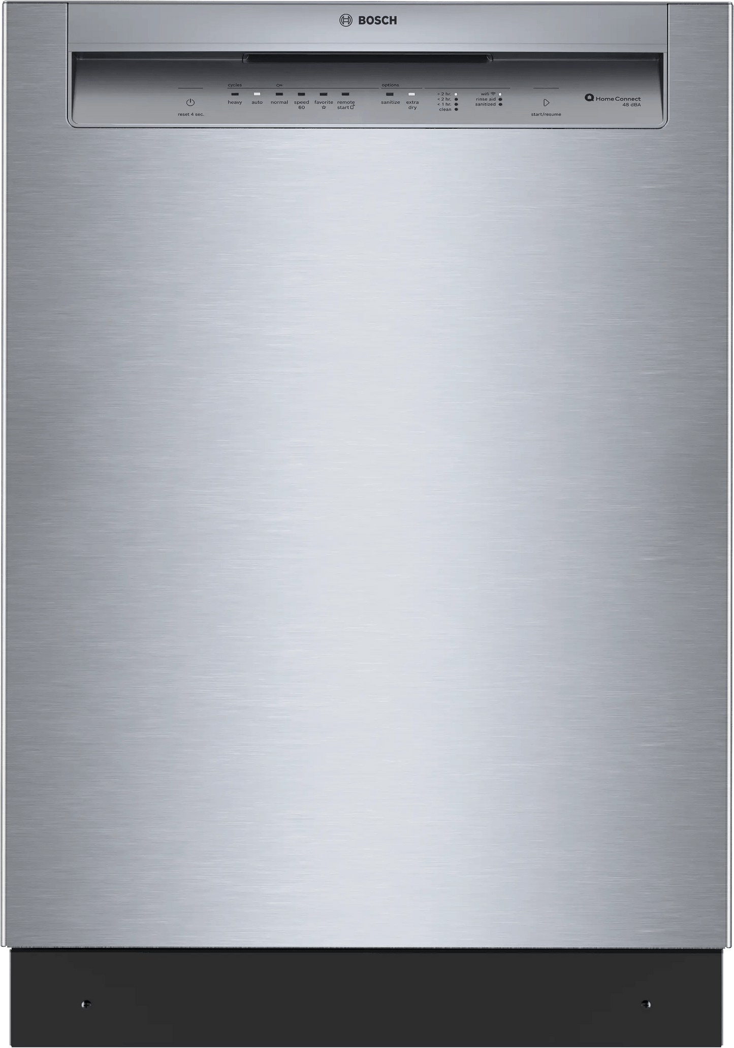 Bosch SHE43DM5N 300 Recessed Handle, 48 dBA, Standard 3rd Rack, PureDry - SS