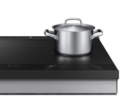 Samsung NSI6DG9100SR Bespoke 6.3 cu. ft. Smart Slide-In Induction Range with Anti-Scratch Glass Cooktop in Stainless Steel