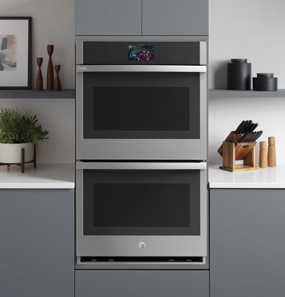 PTD9000SZSS GE Profile™ 30" Smart Built-In Convection Double Wall Oven with In-Oven Camera and No Preheat Air Fry