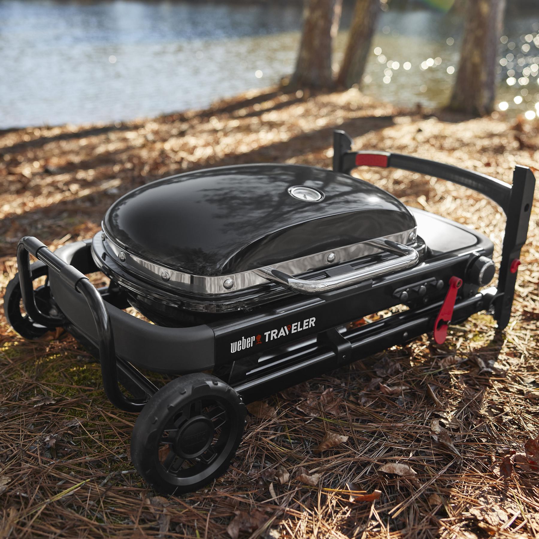 Weber Traveler® Compact Portable Gas Grill - Black