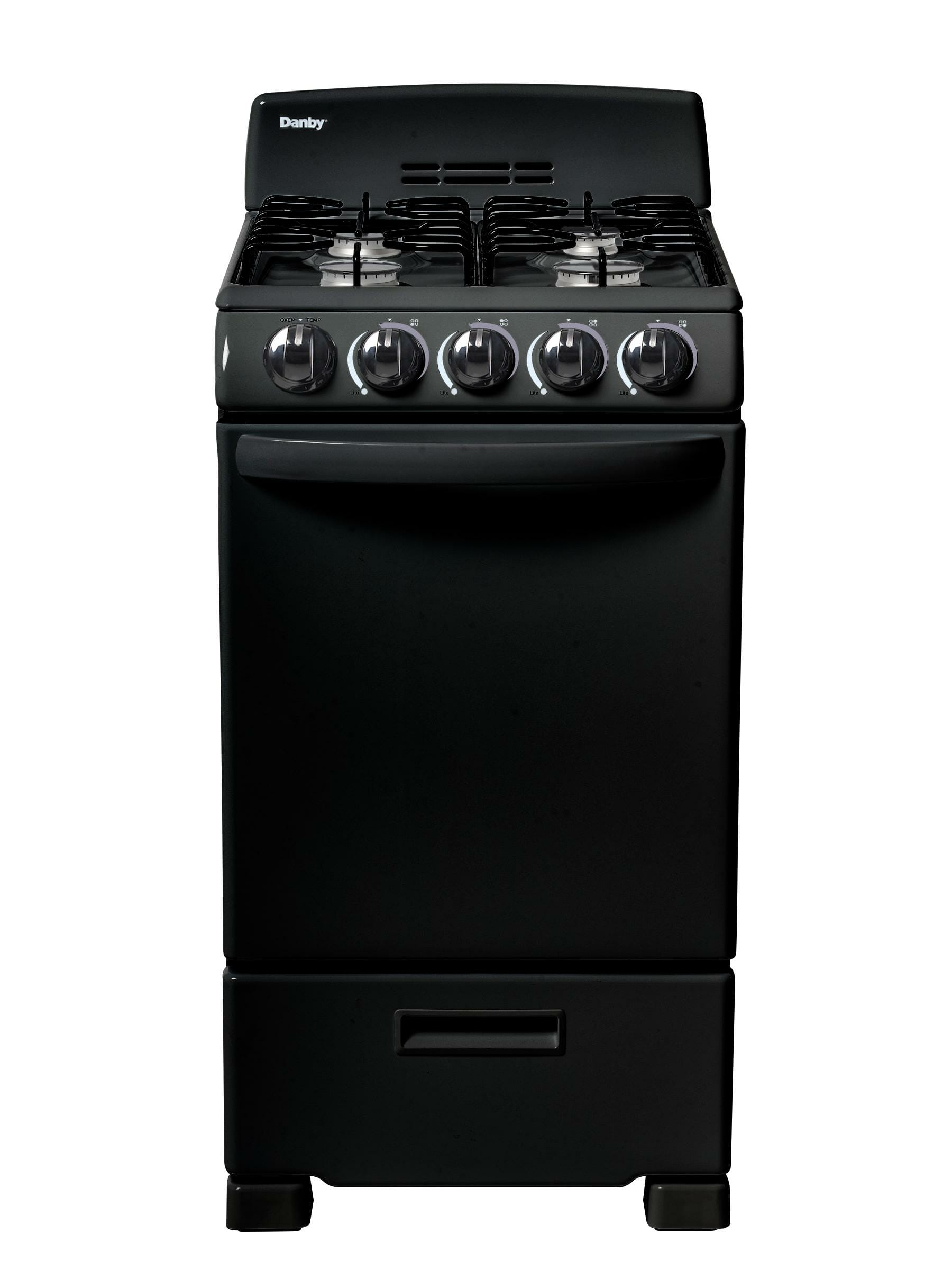 DR203BGLP Danby 20" Wide Gas Range in Black