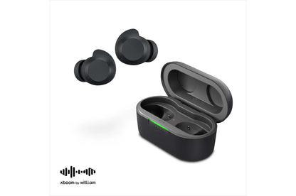 BUDSPLUSAUSALBK LG xboom Buds Plus by will.i.am  Bluetooth Earbuds  xboom Signature Sound with Bluetooth Transmitter, Black