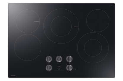 Samsung NZ30FG6332RK Electric Cooktop Illuminated Knobs  Wi-Fi  Rapid Boil
