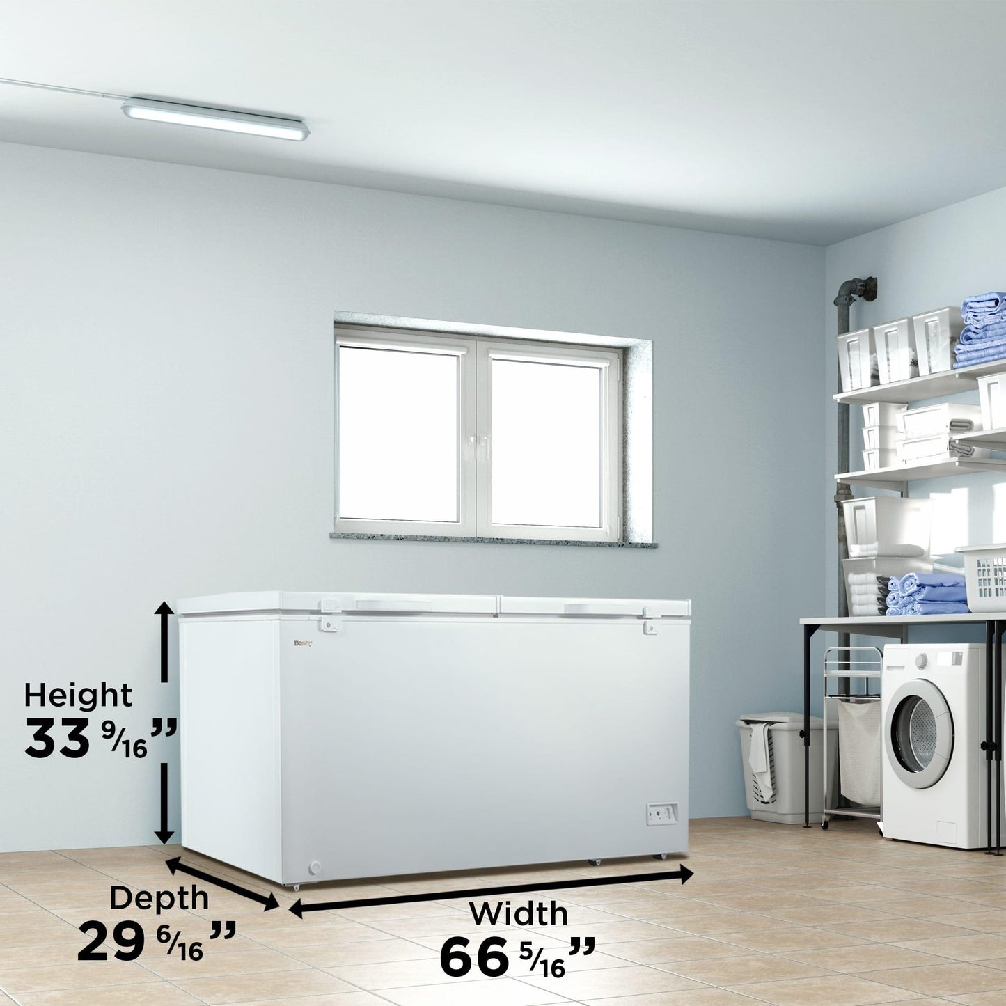 DCFM171A1WDB Danby 17.1 cu. ft. Chest Freezer 2 Door in White