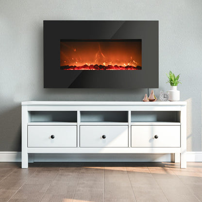 DDEF03813BD13 Danby Designer 38" Wall Mount Electric Fireplace in Black